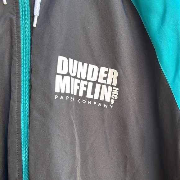 The Office Dunder Mifflin Windbreaker Rabies Awareness Coaches Jacket Size S - Picture 3 of 8